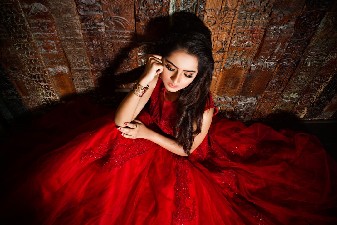 Photo red dress