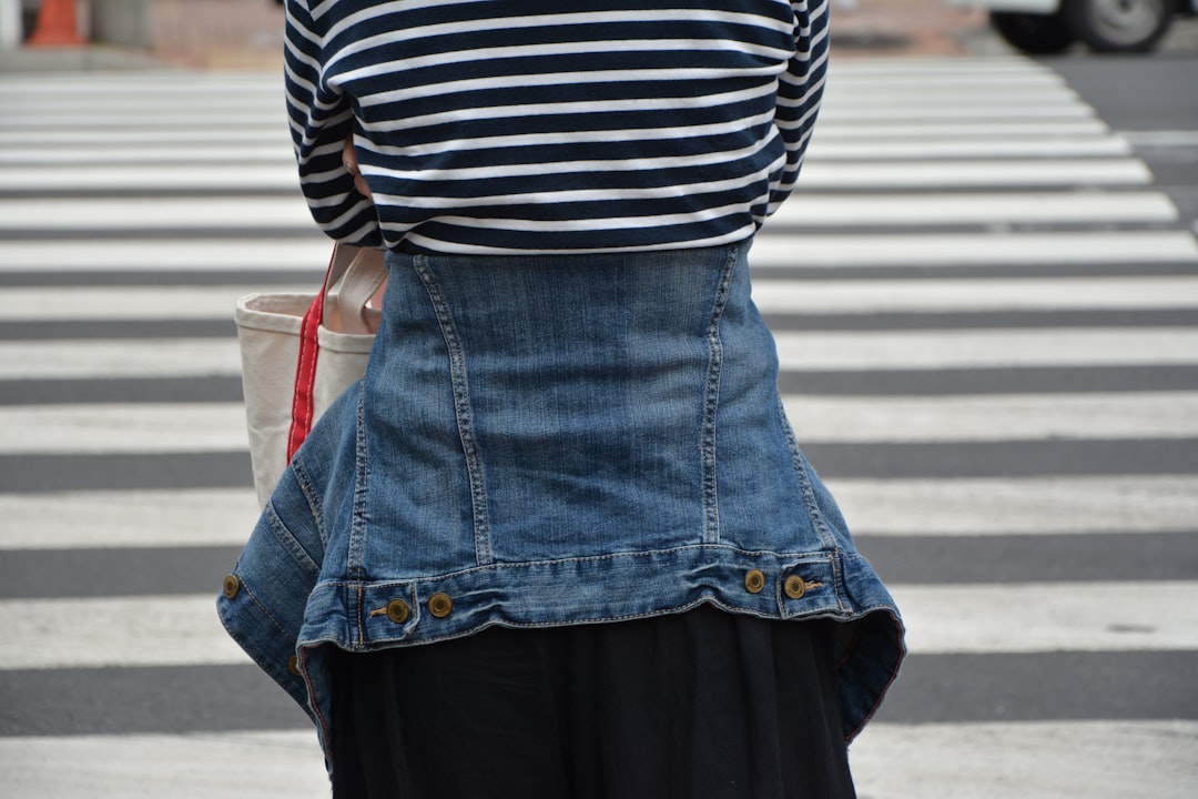 Photo asymmetric skirt