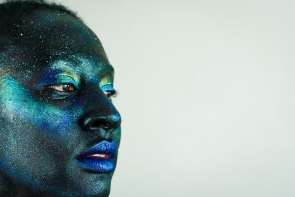 Photo blue makeup